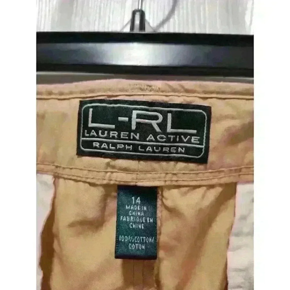 Lauren Ralph Utility Cargo Drawstring Waist Straight Leg Loose Fit Pants Size 14 - Picture 7 of 13